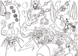 Doodle artwork: doodles2_T